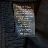 Rag & Bone Dress Yuri Black Quilted Cotton-Blend Size 8 Sleeveless Shift