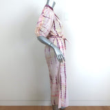 Vanessa Bruno Puff Sleeve Midi Dress Tanja Tie Dye Cotton Size 36