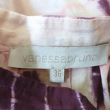 Vanessa Bruno Puff Sleeve Midi Dress Tanja Tie Dye Cotton Size 36