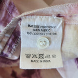 Vanessa Bruno Puff Sleeve Midi Dress Tanja Tie Dye Cotton Size 36