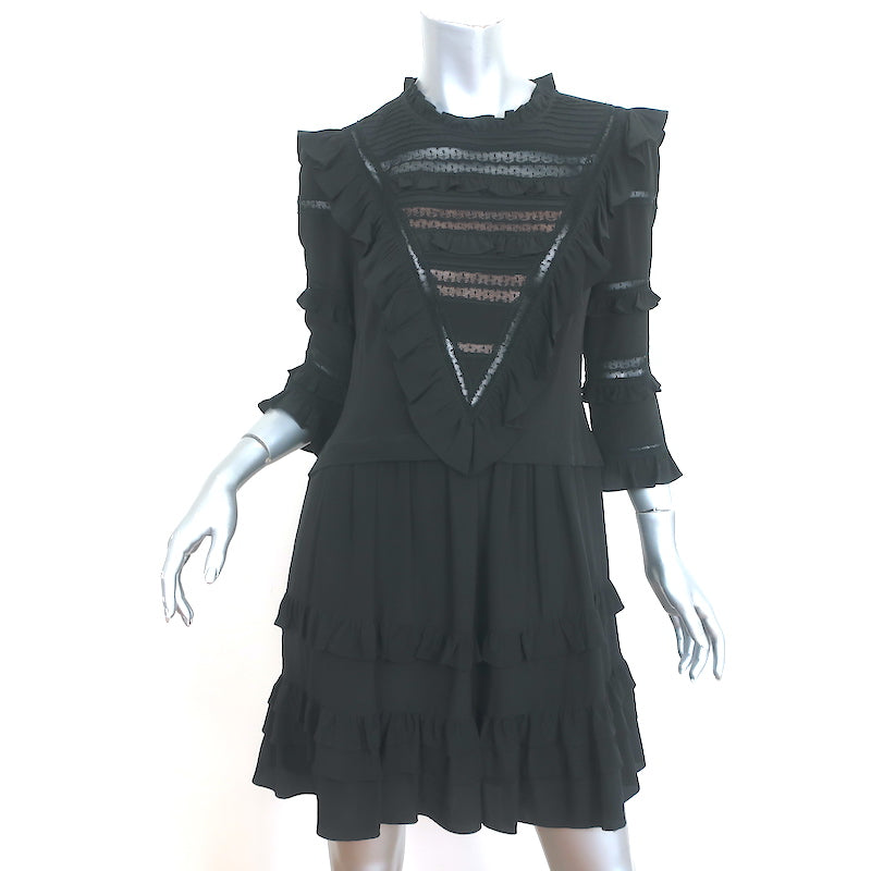 Rebecca Taylor Silk Lace Women's Dress Black : 6 Rebecca Taylor Silk Lace Women's Dress Black : 6
