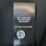 Rebecca Taylor Mini Dress Black Lace-Trim Ruffled Silk Size 6