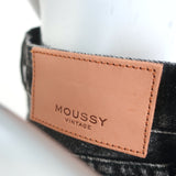 Moussy Vintage Skinny Jeans Glendele Black Distressed Stretch Denim Size 27