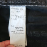 Moussy Vintage Skinny Jeans Glendele Black Distressed Stretch Denim Size 27