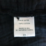 XIRENA Tiered Midi Dress Kendall Black Crinkled Gauze Size Extra Small