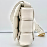 Bottega Veneta Padded Cassette Bag White Leather Small Crossbody