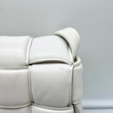 Bottega Veneta Padded Cassette Bag White Leather Small Crossbody