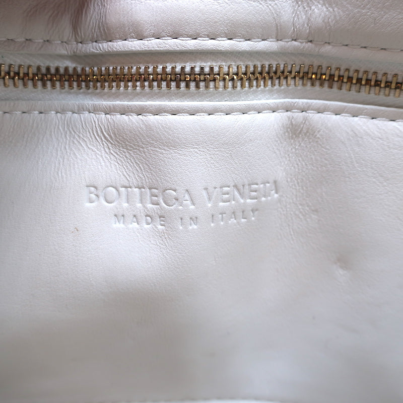 Bottega Veneta Padded Cassette Bag White Leather Small Crossbody