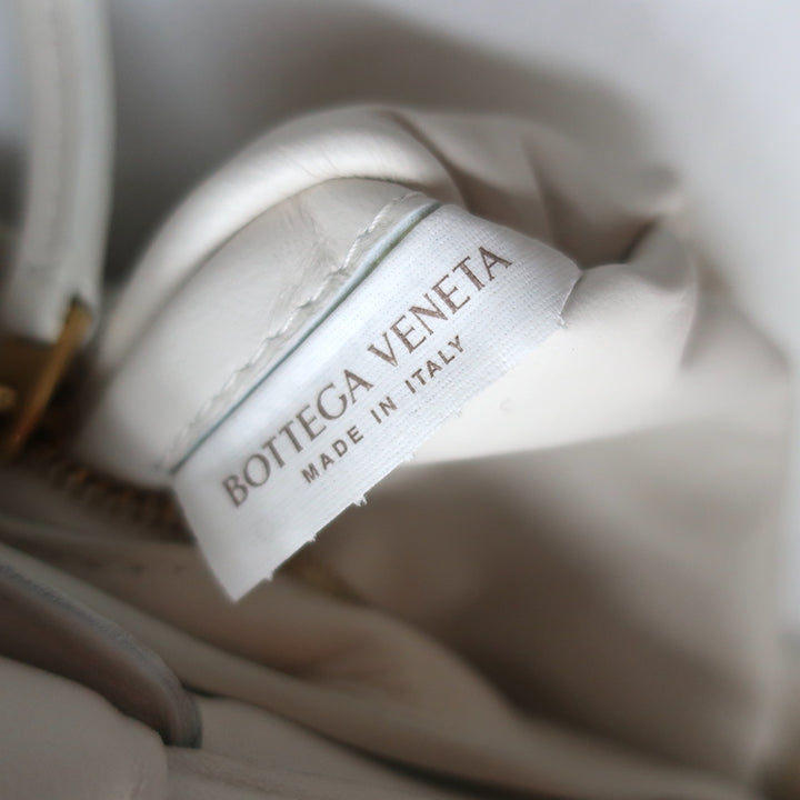Bottega Veneta Padded Cassette Bag White Leather Small Crossbody