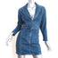 Jean Atelier Denim Wrap Dress Blue Cotton Size 2