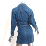 Jean Atelier Denim Wrap Dress Blue Cotton Size 2