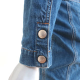 Jean Atelier Denim Wrap Dress Blue Cotton Size 2