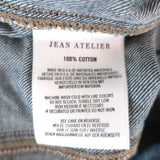 Jean Atelier Denim Wrap Dress Blue Cotton Size 2