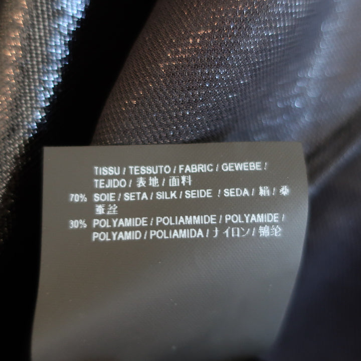 Saint Laurent Metallic Tank Top Black Silk-Blend Size 38