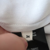 Isabel Marant Etoile Drawstring Top Hervey Silver Size 34 Sleeveless Blouse