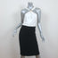 Gucci Tom Ford Horsebit-Embellished Dress Black & White Jersey Size Medium