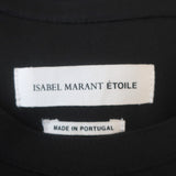 Isabel Marant Etoile Tassel-Tie Top Neo Black Crepe Size 34 Sleeveless Blouse