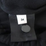 Isabel Marant Etoile Tassel-Tie Top Neo Black Crepe Size 34 Sleeveless Blouse