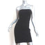 Donna Karan Strapless Mini Dress Black Stretch Silk Size US 4