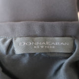 Donna Karan Strapless Mini Dress Black Stretch Silk Size US 4