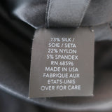 Donna Karan Strapless Mini Dress Black Stretch Silk Size US 4