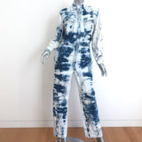 Stella McCartney Tie Dye Denim Jumpsuit Size 34