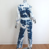 Stella McCartney Tie Dye Denim Jumpsuit Size 34