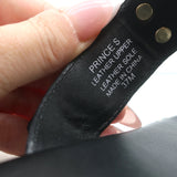 ASH Prince Studded T-Strap Sandals Black Leather Size 37 Flat Slides