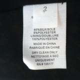 Ulla Johnson xo Barneys One Shoulder Top Femi Floral Print Metallic Silk Size 2