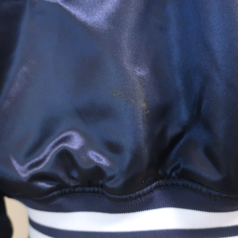 Kith x Mitchell &amp; Ness Satin Warm-Up Jacket Navy Size Medium