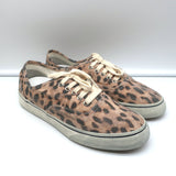RE/DONE 70s Low Top Skate Sneakers Faded Leopard Print Canvas Size 40 NEW