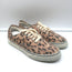 RE/DONE 70s Low Top Skate Sneakers Faded Leopard Print Canvas Size 40 NEW