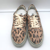RE/DONE 70s Low Top Skate Sneakers Faded Leopard Print Canvas Size 40 NEW