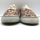 RE/DONE 70s Low Top Skate Sneakers Faded Leopard Print Canvas Size 40 NEW