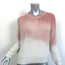 Zadig & Voltaire Sweater Kary Cow Pink/Cream Ombre Ribbed Knit Size Small