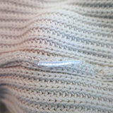 Zadig & Voltaire Sweater Kary Cow Pink/Cream Ombre Ribbed Knit Size Small