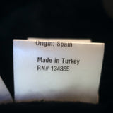 Saks Fifth Avenue Shearling Peplum Coat Black/Navy Size Medium