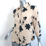 Anthropologie Isabella Sinclair Embroidered Top Beige Size Extra Small NEW