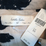 Anthropologie Isabella Sinclair Embroidered Top Beige Size Extra Small NEW