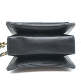 Salvatore Ferragamo Ginny Mini Crossbody Bag Black Chain-Trim Leather