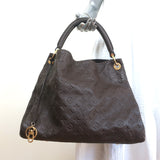 Louis Vuitton Artsy MM Hobo Dark Brown Monogram Empreinte Leather Shoulder Bag