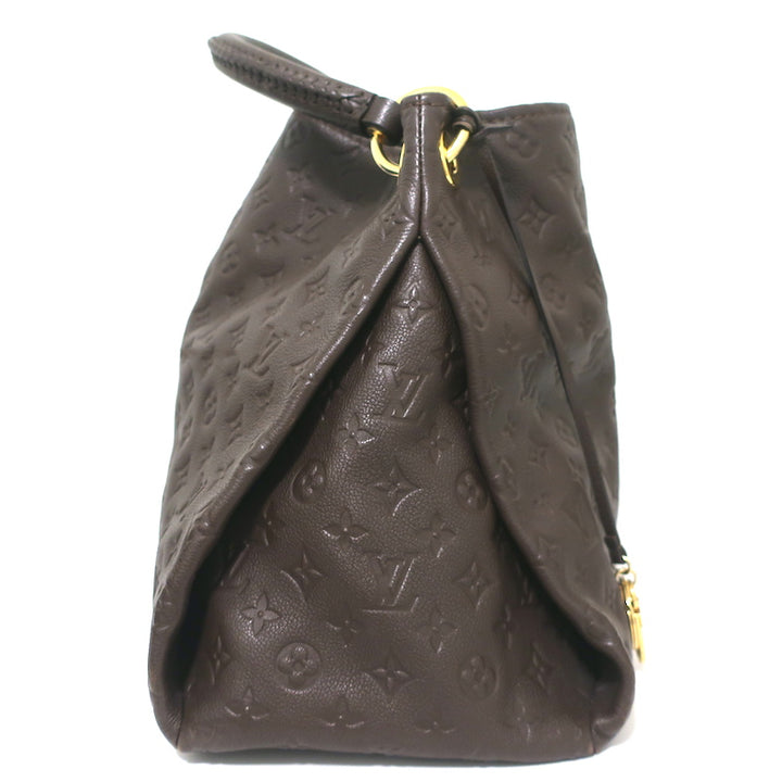 Louis Vuitton Artsy MM Hobo Dark Brown Monogram Empreinte Leather Shoulder Bag