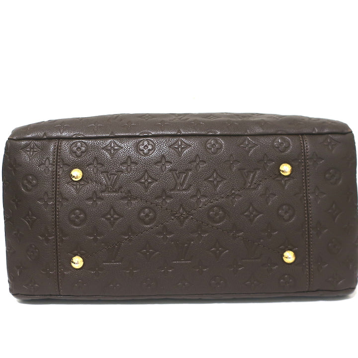 Louis Vuitton Artsy MM Hobo Dark Brown Monogram Empreinte Leather Shoulder Bag