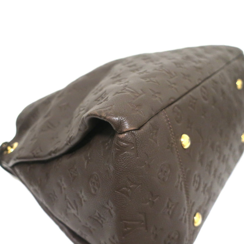 Louis Vuitton Artsy MM Hobo Dark Brown Monogram Empreinte Leather Shoulder Bag