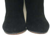 Gucci Knee High Boots Black Suede Size 39 High Heel