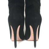 Gucci Knee High Boots Black Suede Size 39 High Heel