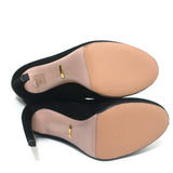 Gucci Knee High Boots Black Suede Size 39 High Heel