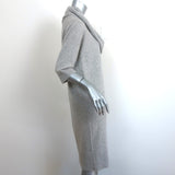 Michael Kors Cashmere Sweater Dress with Cowl Marble Gray Size Medium