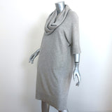 Michael Kors Cashmere Sweater Dress with Cowl Marble Gray Size Medium