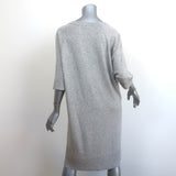 Michael Kors Cashmere Sweater Dress with Cowl Marble Gray Size Medium